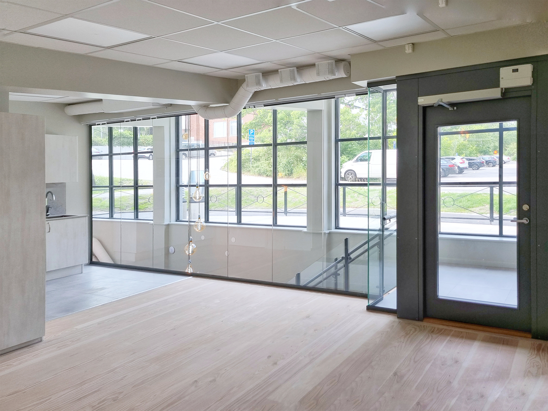 Danderyd renovation, interior visualisation of the guest apartment